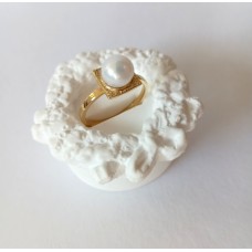 Δαχτυλίδι Χρυσό 14K με Μαργαριτάρι (RI516)